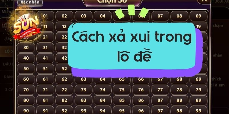 Cách xả xui trong lô đề